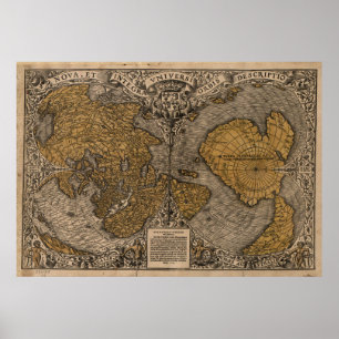 Poster Carte antique du monde (1531)