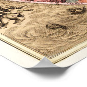 POSTER CARTE ANTIQUE STAR (Coin)