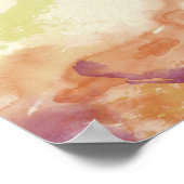 Poster Carte aquarelle (Coin)