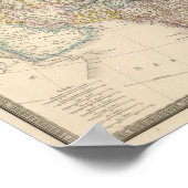 Poster Carte Asie 2 (Coin)