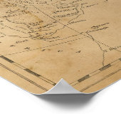Poster Carte Asie 3 (Coin)