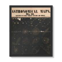 Carte astronomique Clusters d'étoiles, Système, Ne
