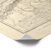 Poster Carte Atlas Algérie (Coin)