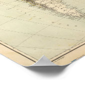 Poster Carte Atlas Amérique du Sud (Coin)