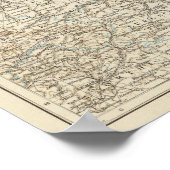 Poster Carte Atlas de France (Coin)