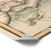 Poster Carte Atlas Europe (Coin)