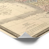 Poster Carte Atlas France (Coin)