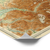 Poster Carte Atlas Suisse (Coin)