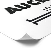 Poster Carte Auckland (Coin)