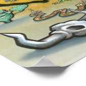 Poster Carte Austin TEXAS (Coin)