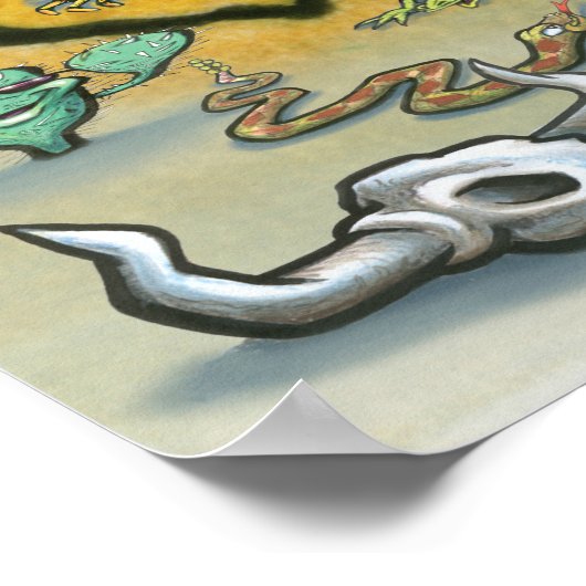 Poster Carte Austin TEXAS (Coin)