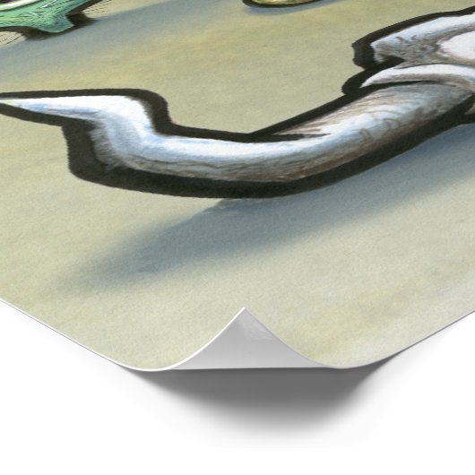 Poster Carte Austin TEXAS (Coin)