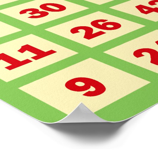 Poster Carte Bingo (Coin)