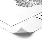 Poster Carte blanche de Los Angeles (Coin)