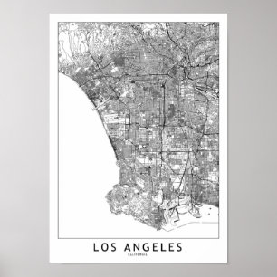 Poster Carte blanche de Los Angeles