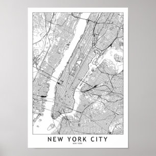 Poster Carte blanche de New York