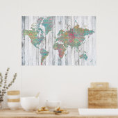 Poster Carte Boho II (Cuisine)