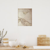 Poster Carte britannique du siège de Yorktown, 1781 (Cuisine)