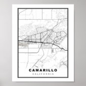 Poster Carte Camarillo (Devant)