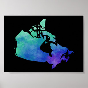 Poster Carte Canada