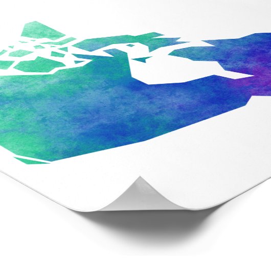 Poster Carte Canada (Coin)