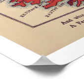 Poster Carte caricature Irlande 1868 (Coin)