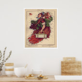 Poster Carte caricature Irlande 1868 (Cuisine)