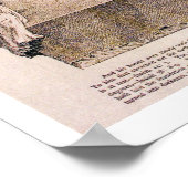 Poster Carte "Carré et fixe" de la Terre plate (Coin)