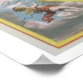 Poster Carte Cartographier l'orbite de la lune autour de  (Coin)