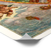 Poster Carte céleste vintage (Coin)