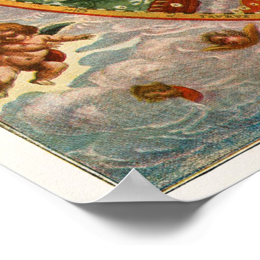 Poster Carte céleste vintage (Coin)