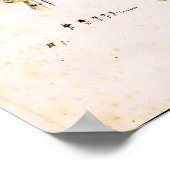 Poster Carte céleste vintage (Coin)