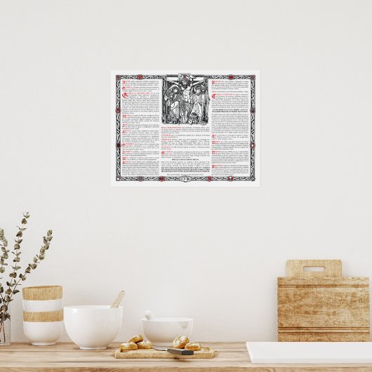 Poster Carte Centre Altar (Cuisine)