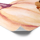 Poster Carte citrouille de siège en mousse (Coin)