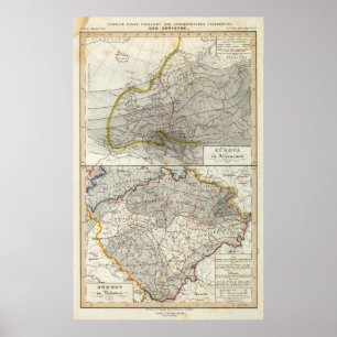 Poster Carte climatique de l'Europe