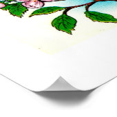 Poster Carte colorée du Michigan Imprimer (Coin)