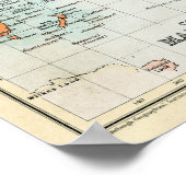 Poster Carte commerciale antique du monde (Coin)