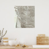 Poster Carte composite de France 3 (Cuisine)