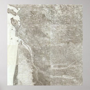 Poster Carte composite de France 3