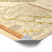 Poster Carte composite de l'Amérique du Nord (Coin)