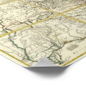 Poster Carte composite des États-Unis (Coin)