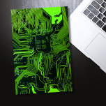 Poster Carte cool de circuit informatique verte<br><div class="desc">Cool Computer Circuit Board - Vert Celui-ci est pour le geek en nous tous</div>