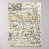 Poster Carte correcte du Dakota (Devant)