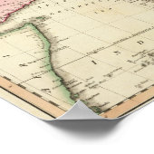 Poster Carte couleur main asiatique (Coin)