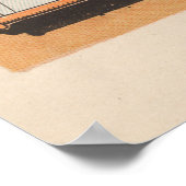 Poster Carte Cuba de l'Oncle Sam mangeant l'Amérique vint (Coin)