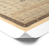 Poster Carte Cuba & Floride 1591 (Coin)