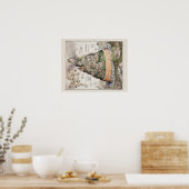 Poster Carte Cul de Sac et des lieux adjacents (Cuisine)