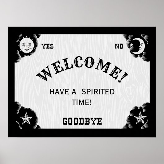 Poster Carte d'accueil de l'Halloween Spirit Board (Devant)