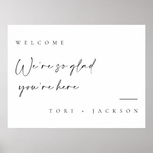 Poster Carte d'affichage Mariage du nom de l'Affiche de b (Devant)