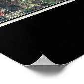 Poster Carte d'affichage satellite Branson Missouri (Coin)